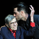 Jerry Lewis, seen here being kissed by Criss Angel, who must not not a child from his first marriage. (Photo: Ethan Miller/Getty Images)